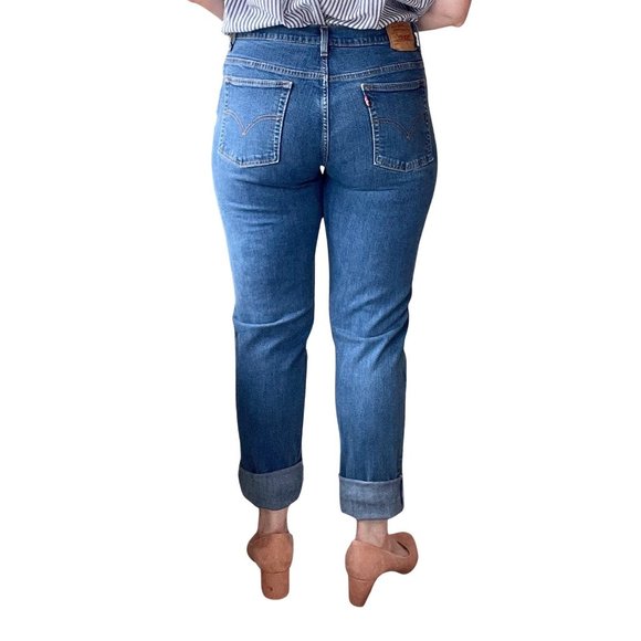 🔥 Levi's | Medium Wash Y2K Red Tab 510 Lower Rise Slim Fit Sz 14 Long - Picture 3 of 11